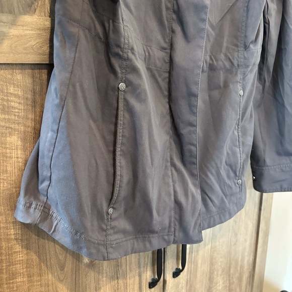 Prana Halle Utility Jacket XS Waist Cinch Gray - Picture 10 of 13